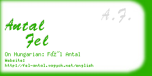 antal fel business card